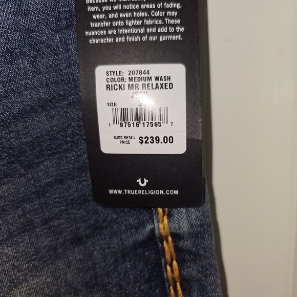 Ricki's Relaxed Straight Jeans with Yellow Stitching - Picture 5 of 5